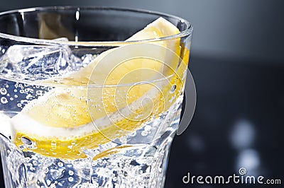 Gin Tonic or Tom Collins Stock Photo