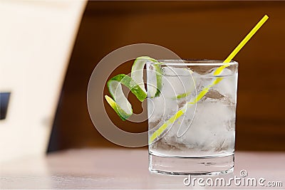 Gin Tonic Water Stock Photo
