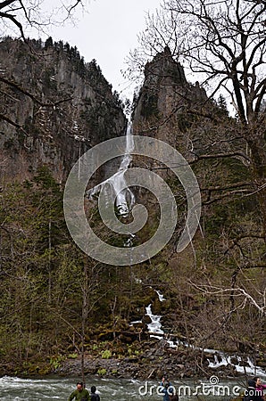 Ginga waterfall Daisetsuzan National Park Editorial Stock Photo
