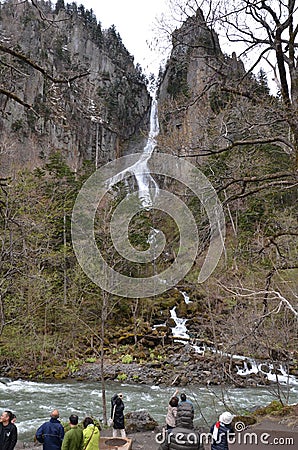 Ginga waterfall Daisetsuzan National Park Editorial Stock Photo