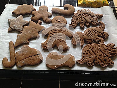 Ginger Bread Cookies Stock Photo
