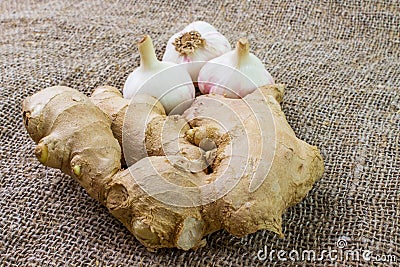 Ginger and Garlic Stock Photo