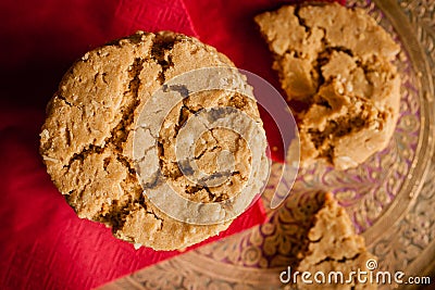 Ginger and Molasses Cookies Stock Photo