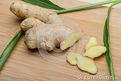 Ginger root Stock Photo