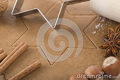 Gingerbread Dough Stock Photo