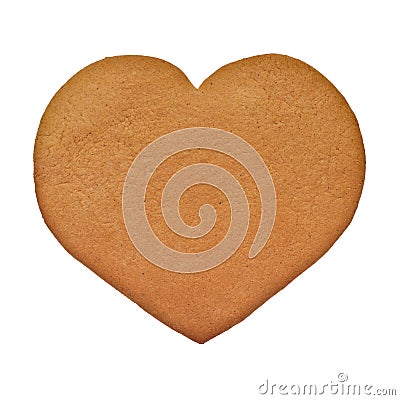 Gingerbread heart Stock Photo