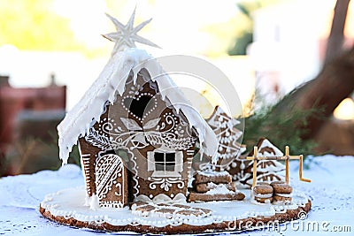 Gingerbread house Stock Photo