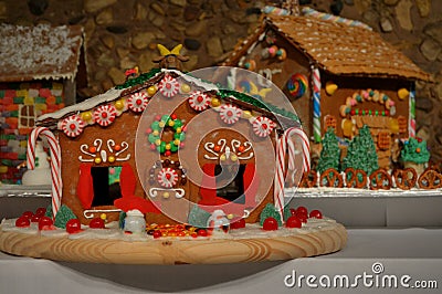 Gingerbread Houses Stock Photo