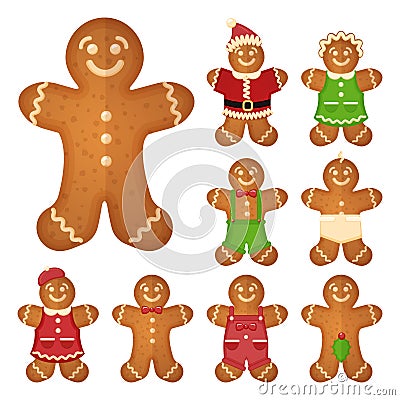 Gingerbread man Vector Illustration