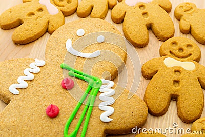 Gingerbread man cookie Stock Photo