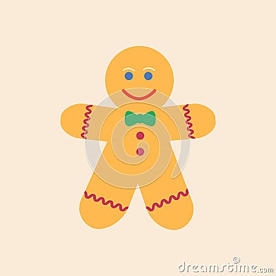 Gingerbread Man icon Vector Illustration