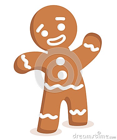 Gingerbread man vector Vector Illustration