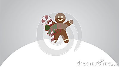 Gingerbread man. Vector Illustration