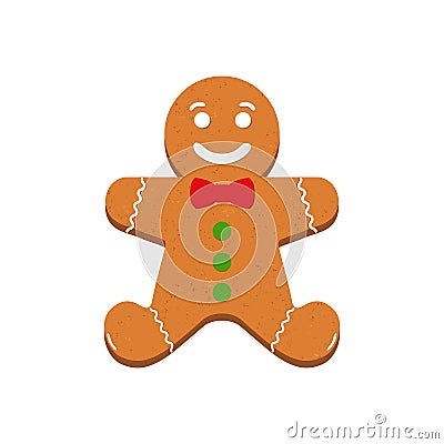 Gingerbread - Vector Illustration - Isolated On White Background Vector Illustration