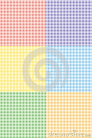 Gingham Pattern Vector Illustration