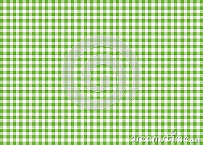 Gingham Pattern Background Cartoon Illustration