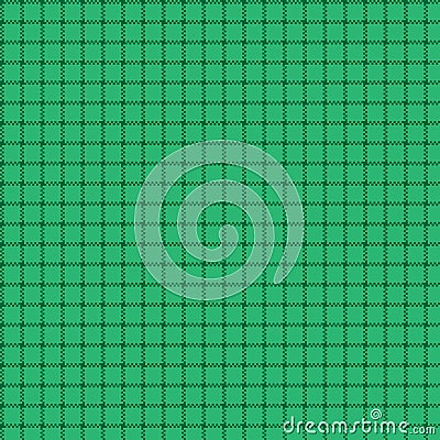 Gingham green checkered seamless pattern. Plaid repeat design background. Vector Illustration