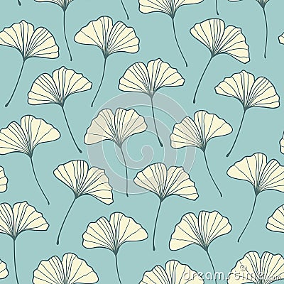 Ginkgo pattern Vector Illustration