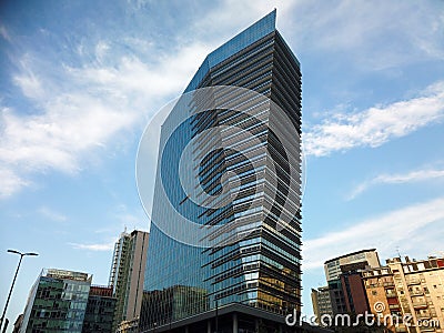 Gioia 22 tower in Milan Italy Editorial Stock Photo