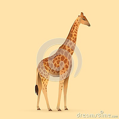 Giraffe Cartoon Illustration