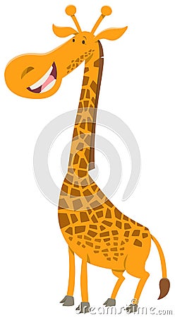 Giraffe cartoon character Vector Illustration