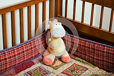 Giraffe crib Stock Photo