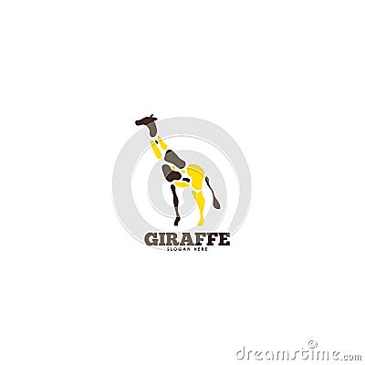 Giraffe logo template . Animal logo template. Wildlife logo Stock Photo