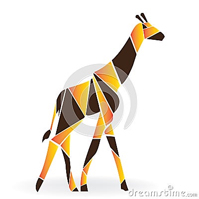 Giraffe logo vector Vector Illustration