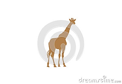 Giraffe minimal vector illustration Vector Illustration