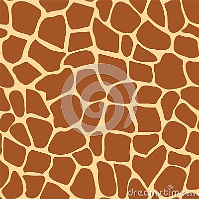 Giraffe vector seamless pattern Vector Illustration