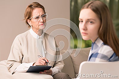 Girl in adolescence age Stock Photo