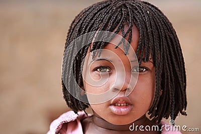 Girl in Africa Editorial Stock Photo