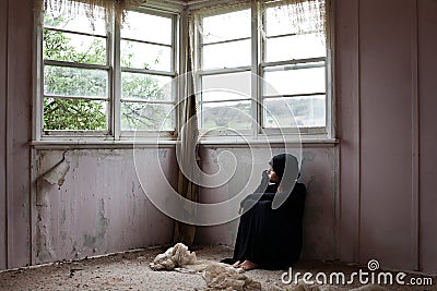 Girl Alone Stock Photo