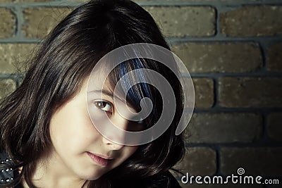 Girl with attitude Stock Photo