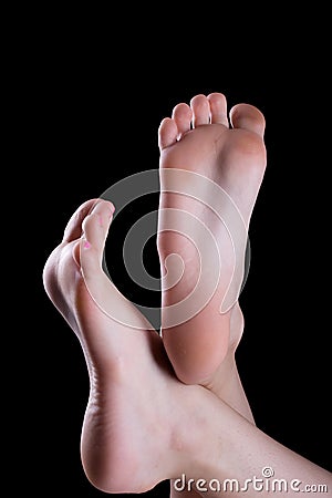 Girl Perfect Soles Stock Photo