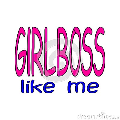 Girl boss Vector Illustration