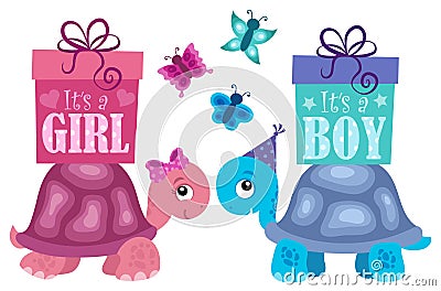 Is it a girl or boy topic 2 Vector Illustration