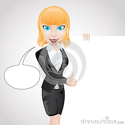 Girl Business character Stock Photo