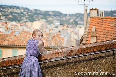 Girl in Cannes, France Stock Photo