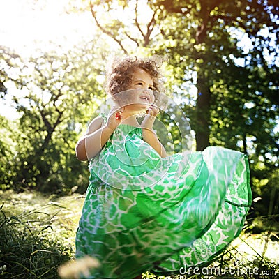 Girl Child Children Childhood Casual Leisure Concept Stock Photo