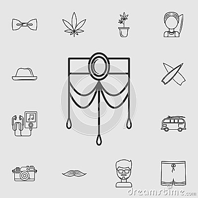 Girl Choker icon. Detailed set of life style icons. Premium quality graphic design. One of the collection icons for websites, web Stock Photo