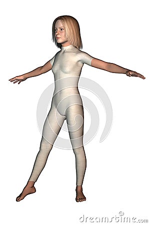 Girl Dancer in Leotard 3 Stock Photo