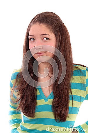 Girl discontent Stock Photo