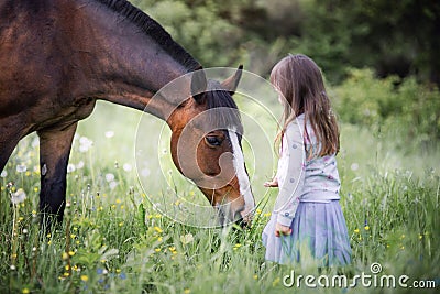 Girl with her friend Stock Photo