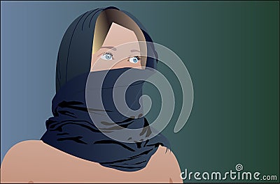 Girl lost in Istanbul Stock Photo