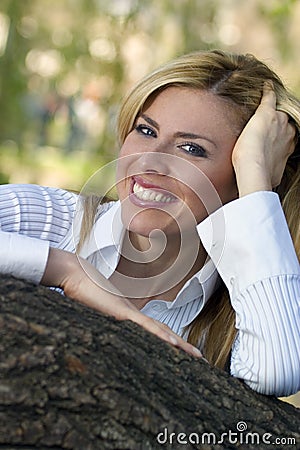 Girl-in-the-park04 Stock Photo