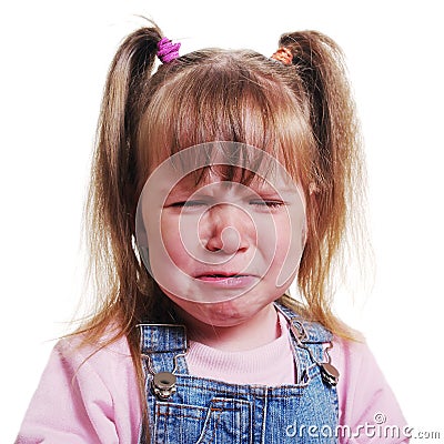 Girl with pigtail. Stock Photo