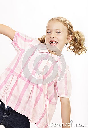 Girl playing Stock Photo