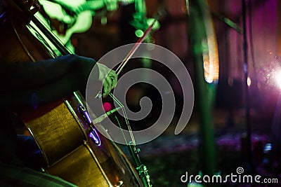 Woman playing cello Stock Photo