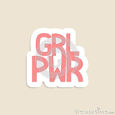 Girl power Vector Illustration